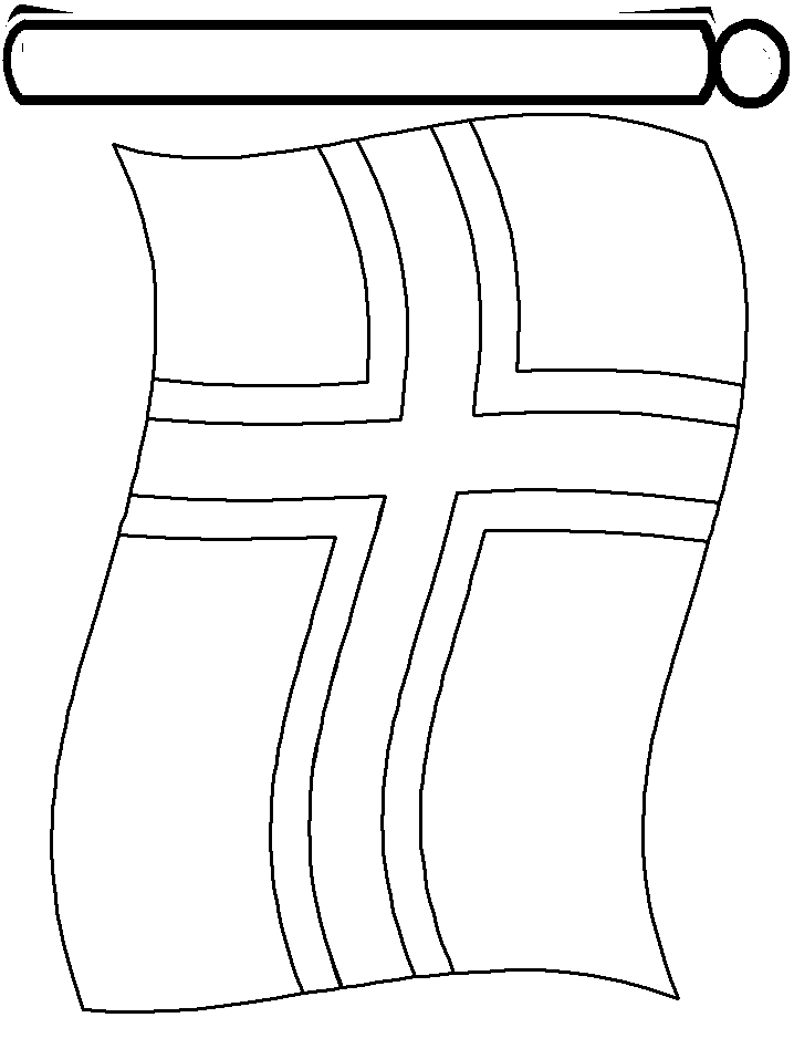 Norway Flag Coloring Pages