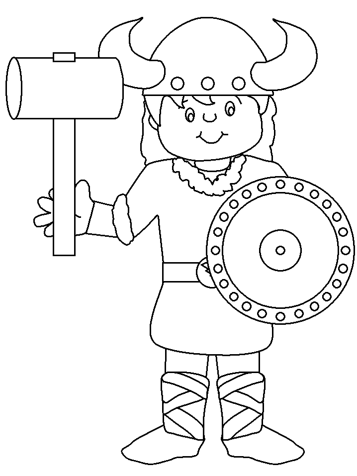 Norway Viking Countries Coloring Pages
