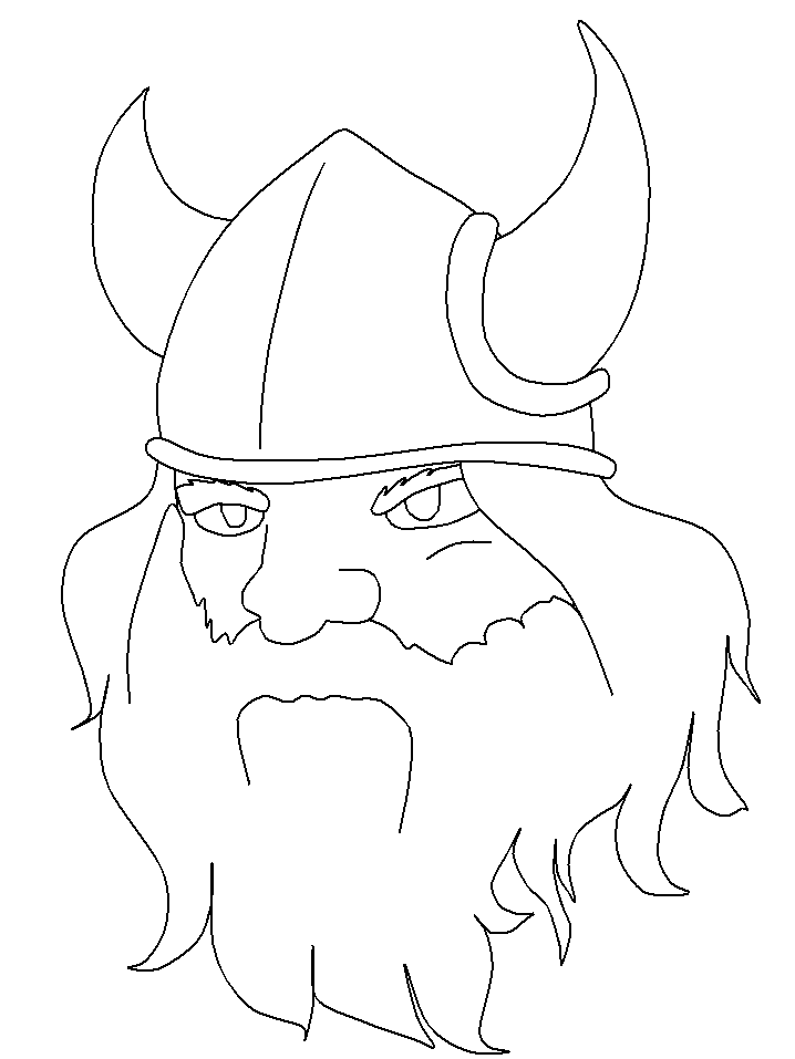 Norway Viking Coloring Page