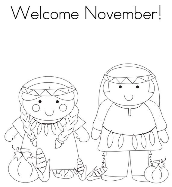 November Coloring Page