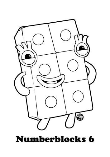 Numberblocks Coloring Pages 6