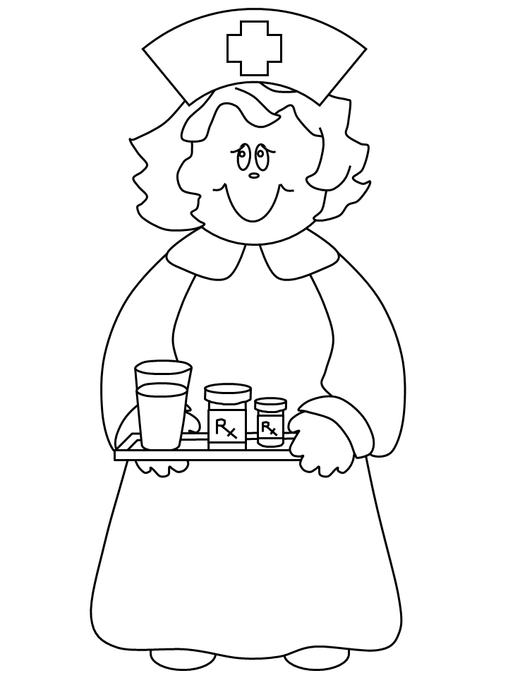 Head Nurse Coloring Page