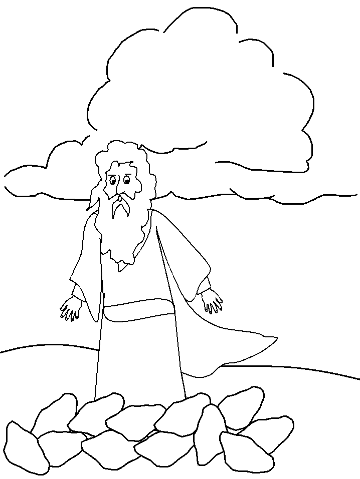 Printable Kings 18:45 Bible Coloring Page