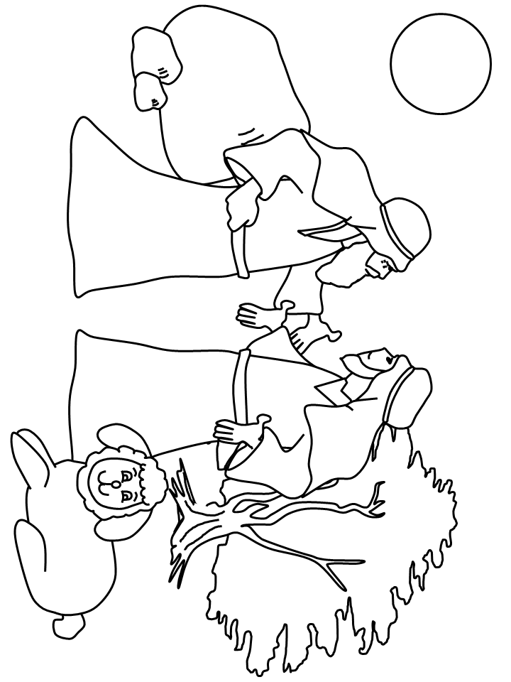 Nw Abram Lot Bible Coloring Pages