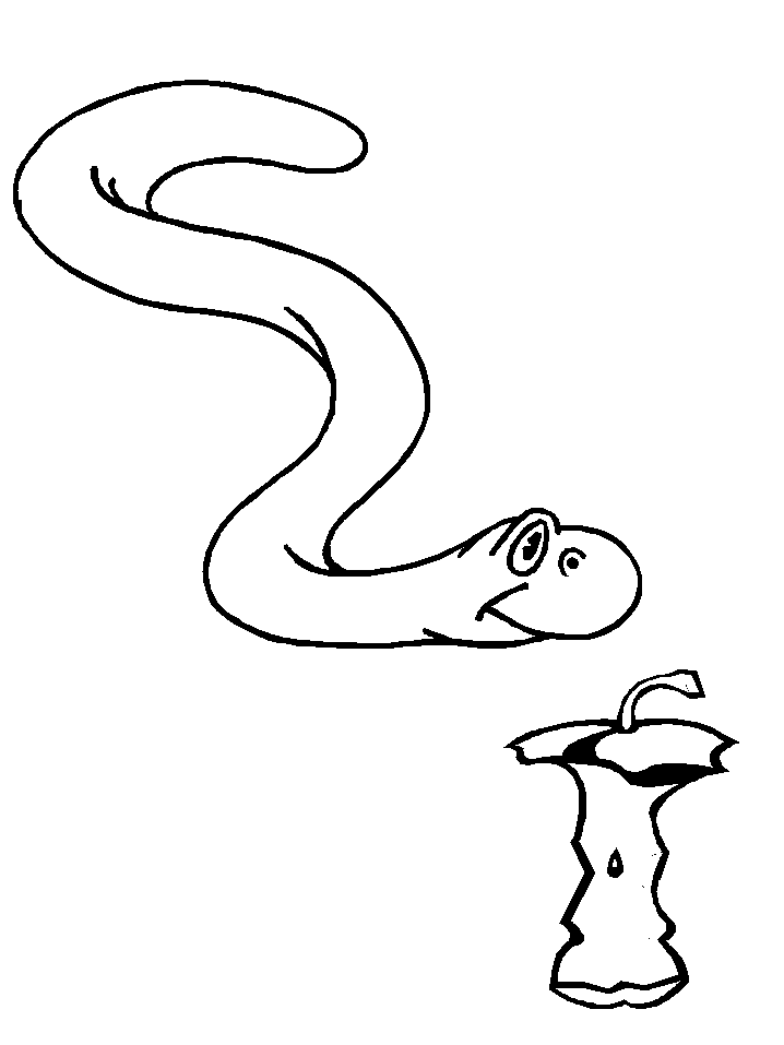 Printable Eden Bible Snake Coloring Page