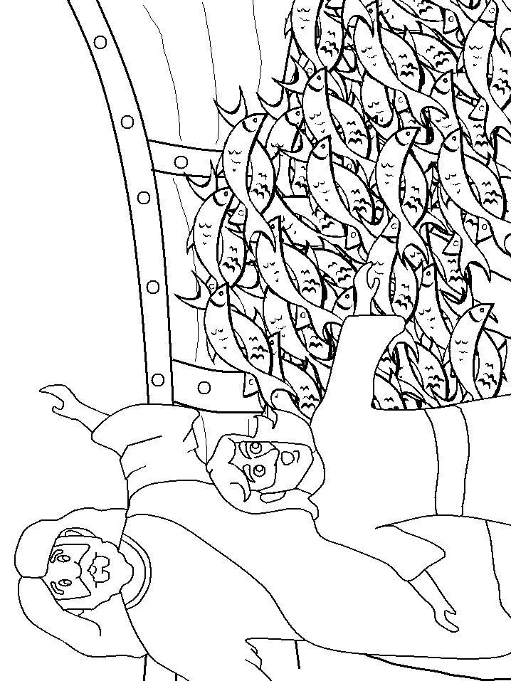 Nw Manyfish Bible Coloring Pages