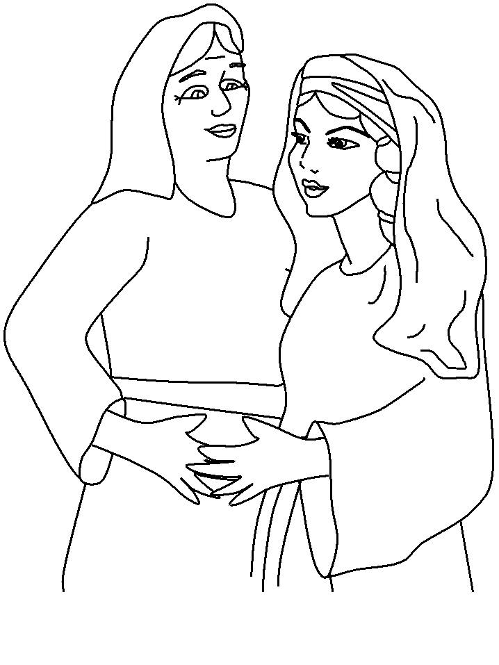 Nw Naomi Bible Coloring Pages