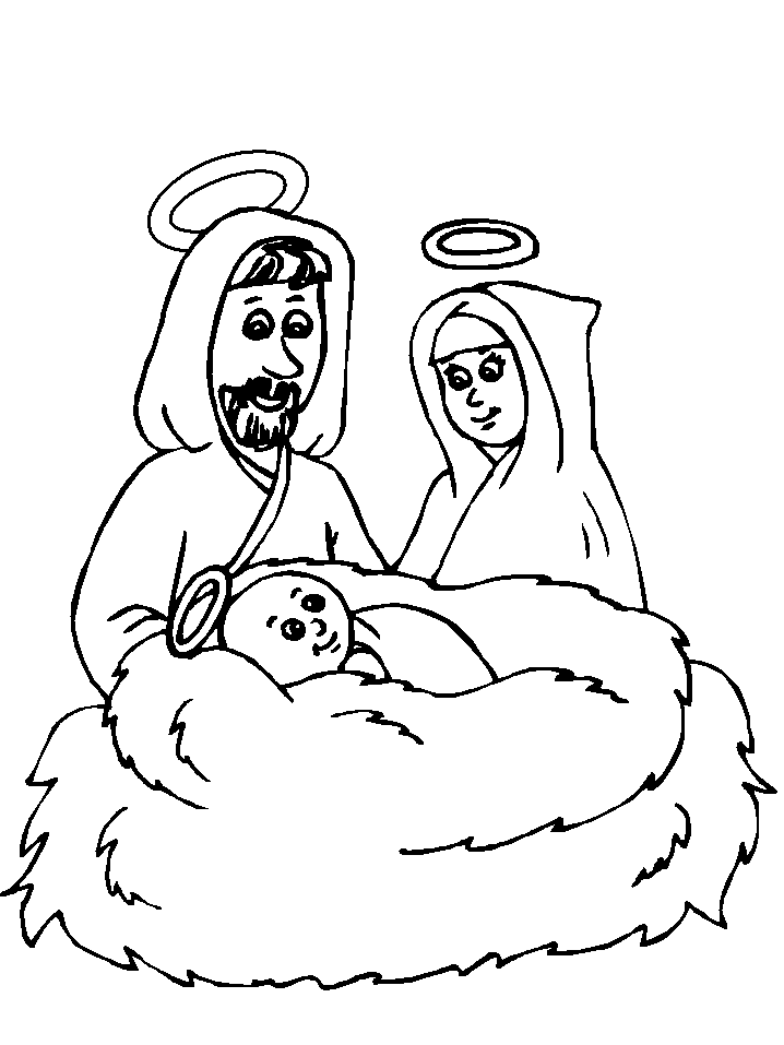 Nw Nativity Bible Coloring Pages