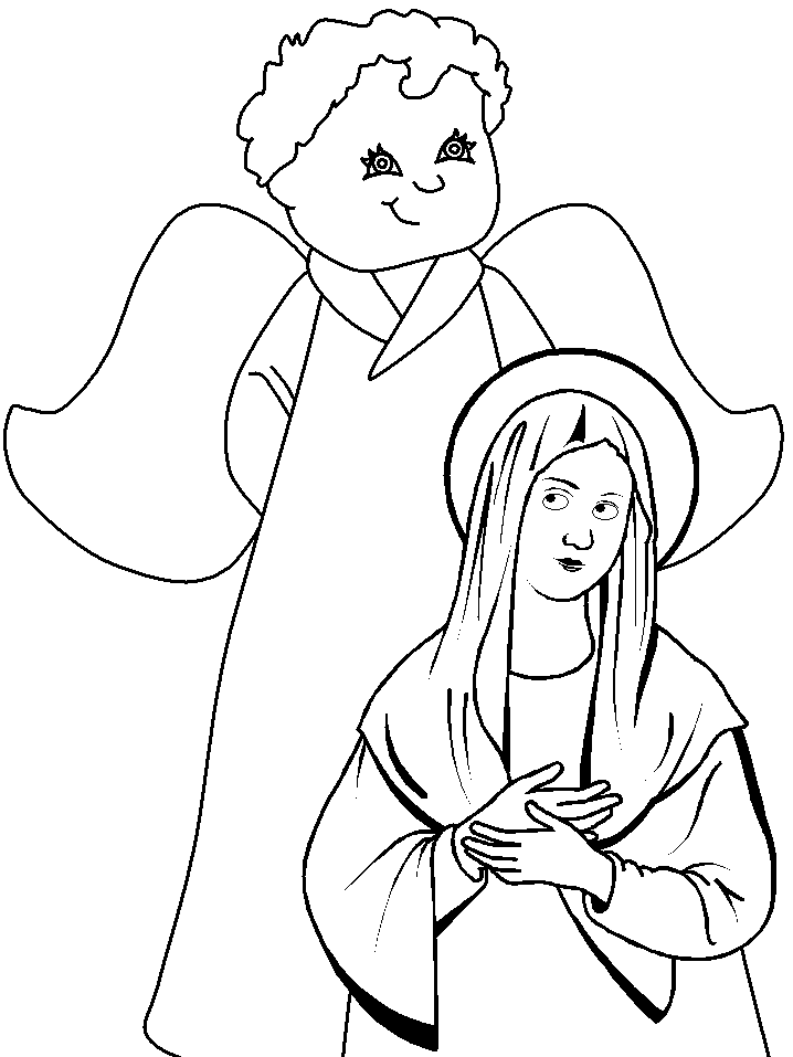Nativity Bible Coloring Page Free