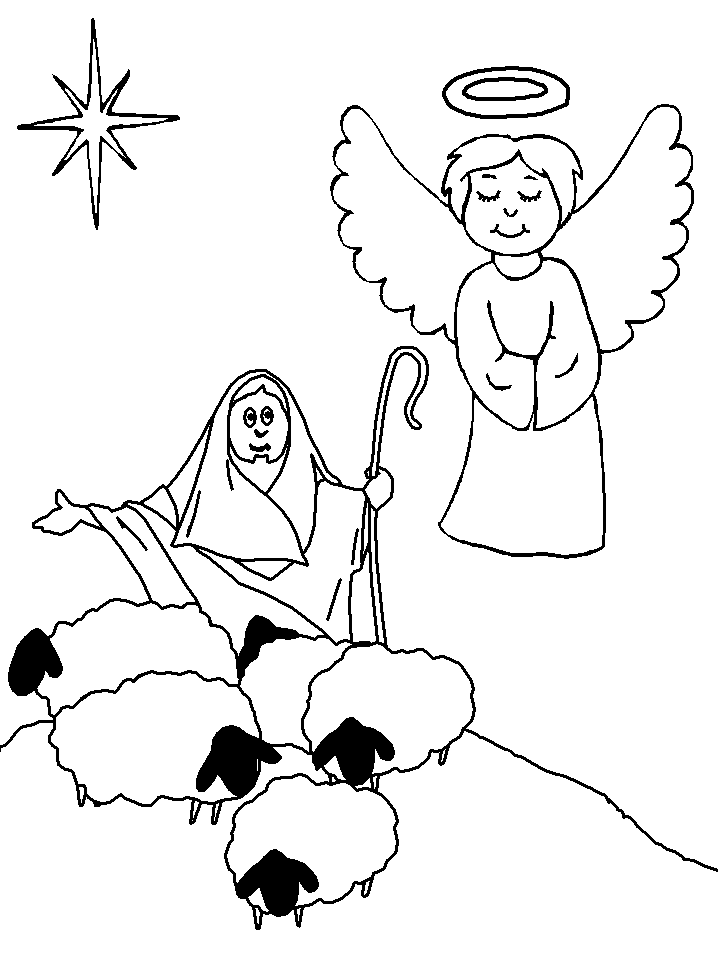 Free Nativity Bible Coloring Pages