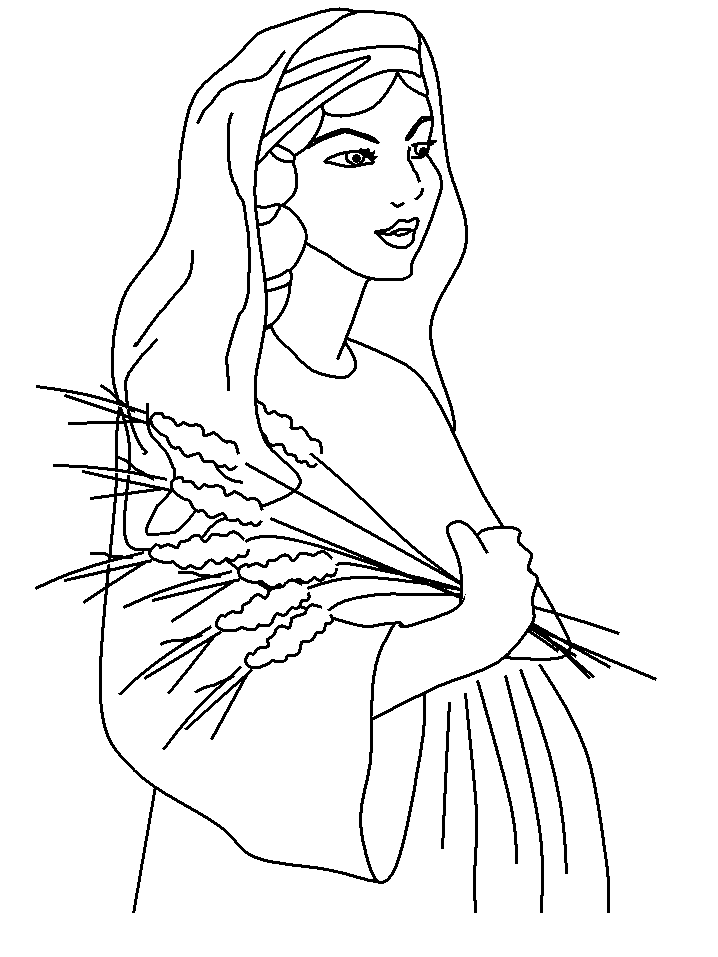 Nw Ruth Bible Coloring Pages