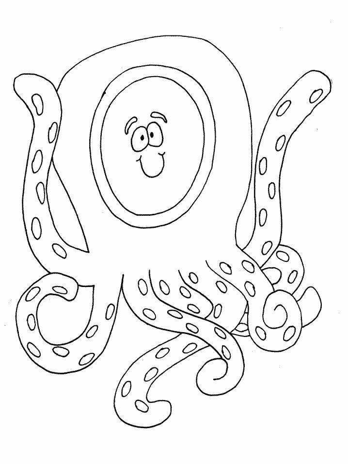 O Octopus Alphabet Coloring Pages