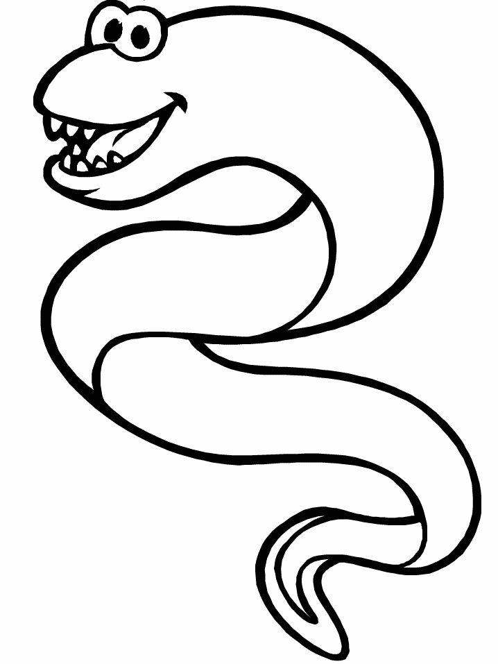 Coloring Page Eel