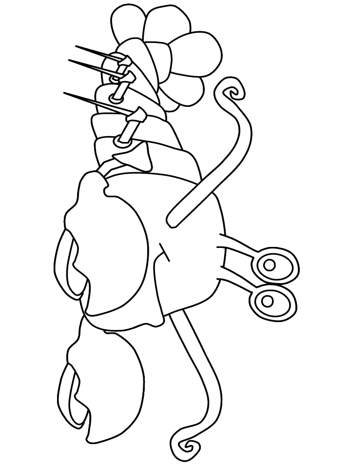 lobster ocean coloring page