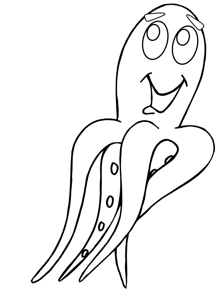 Cute Octopus Coloring Pages