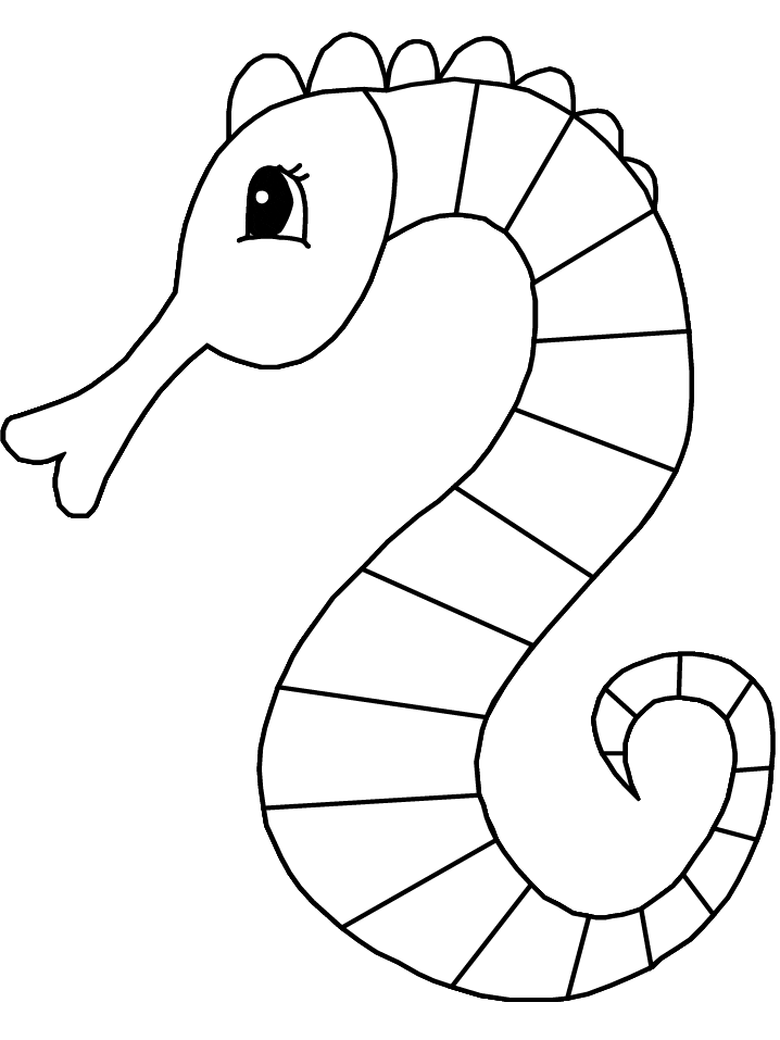 Seahorse Coloring Pages Printable