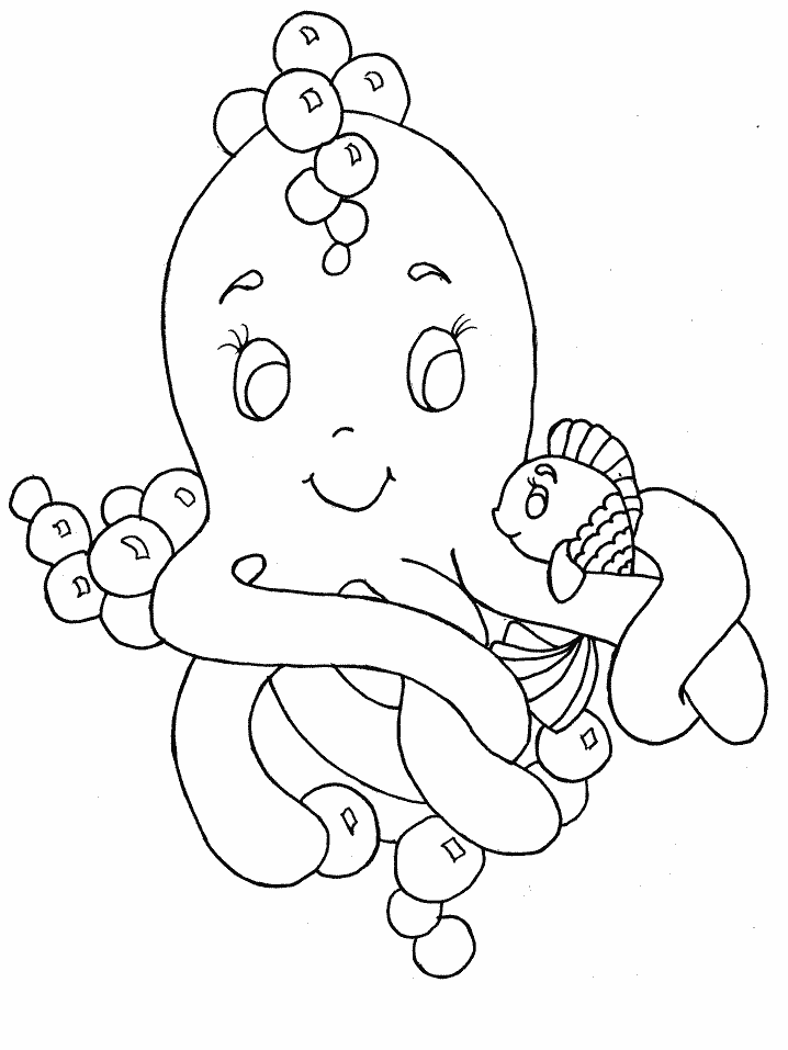Octopus Animals Coloring Pages