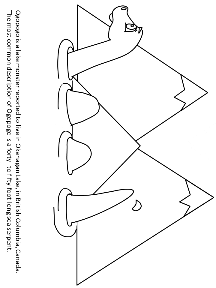 Ogopogo Canada Coloring Pages