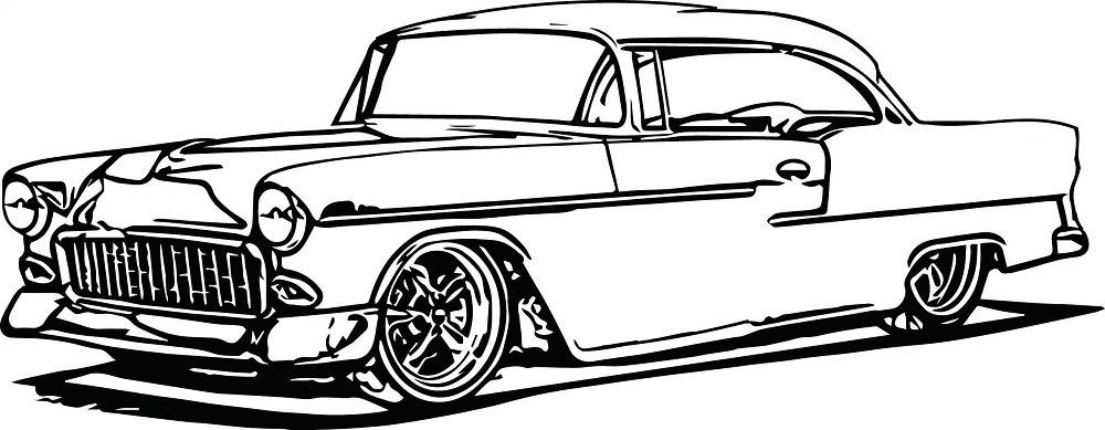 old car coloring pages