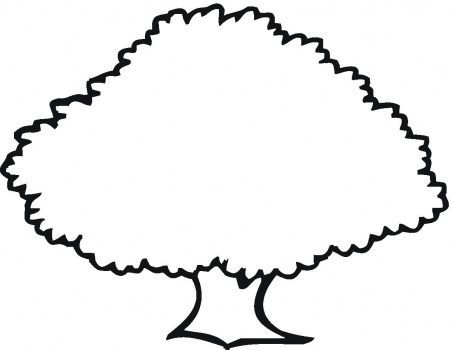 oak tree coloring page