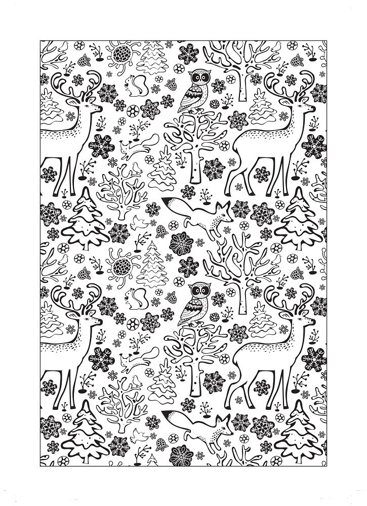 online winter coloring pages