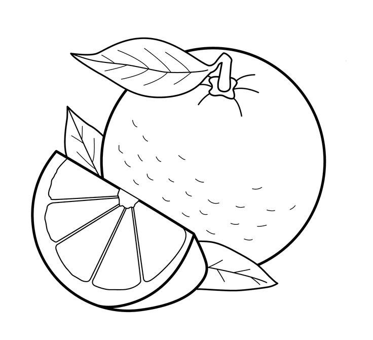 Orange Coloring Page