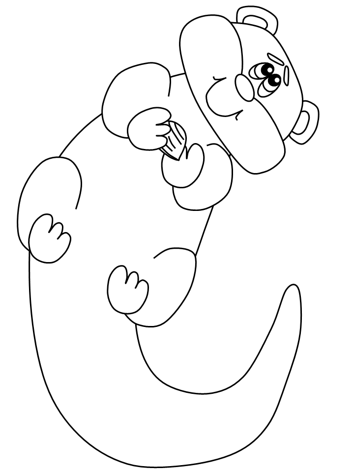 Otter Coloring Pages