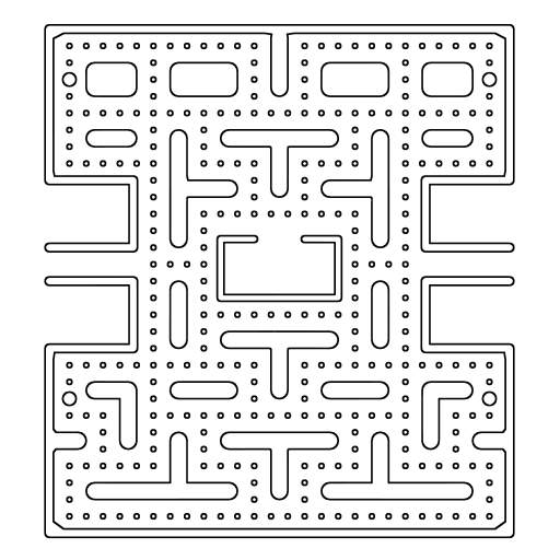 Pacman Maze Coloring Page