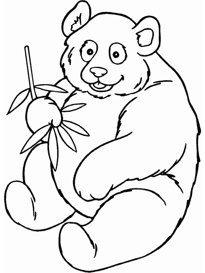 Panda Animals Coloring Pages