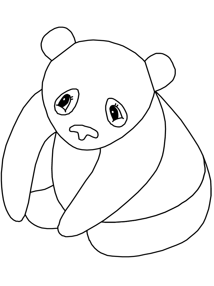 Coloring Page Panda