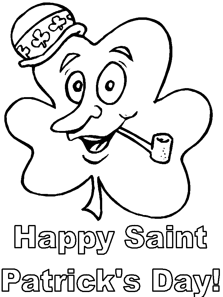 Happy St Patrick Day Coloring Pages