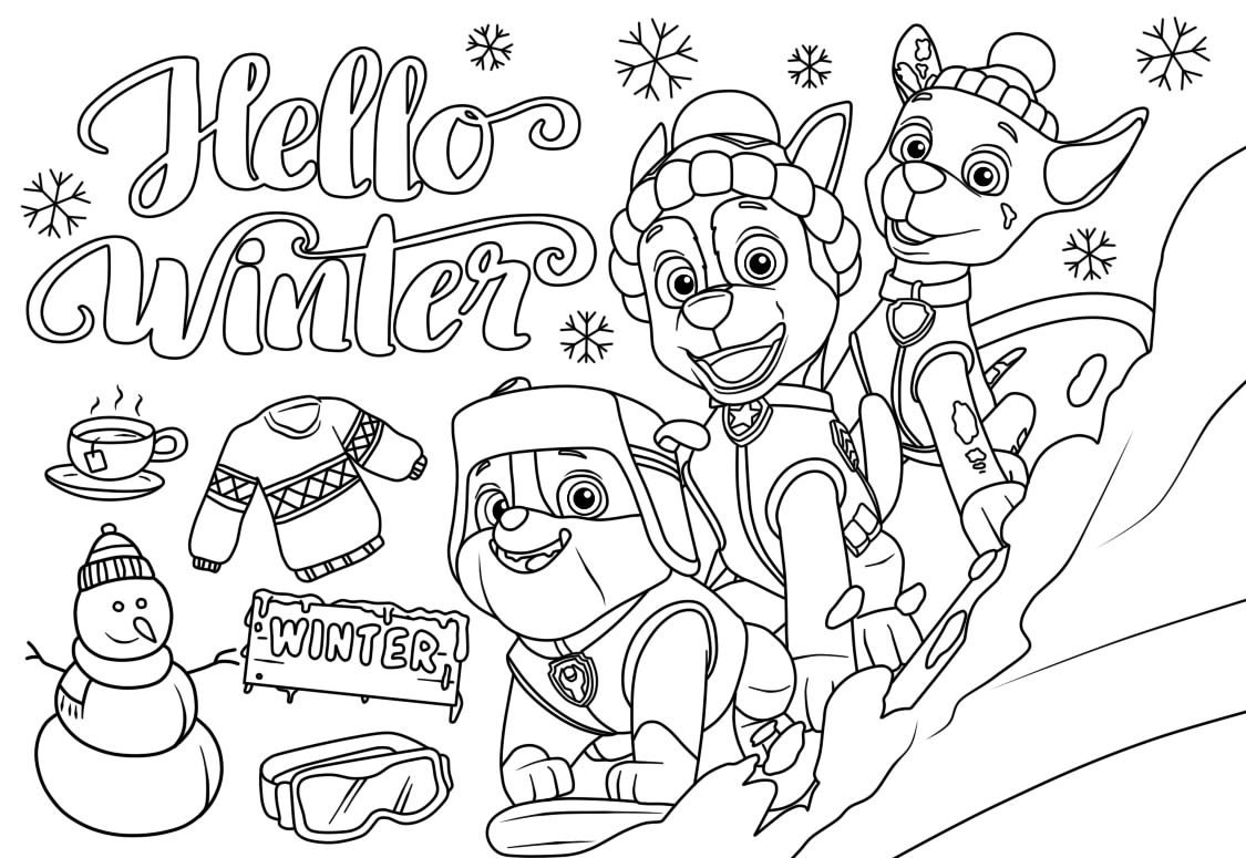 paw-partol-winter-coloring-pages