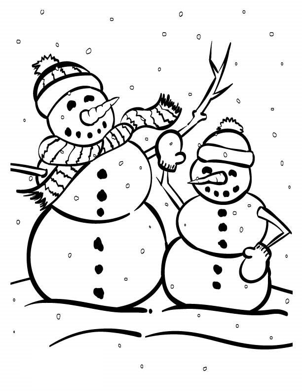 pdf winter coloring pages