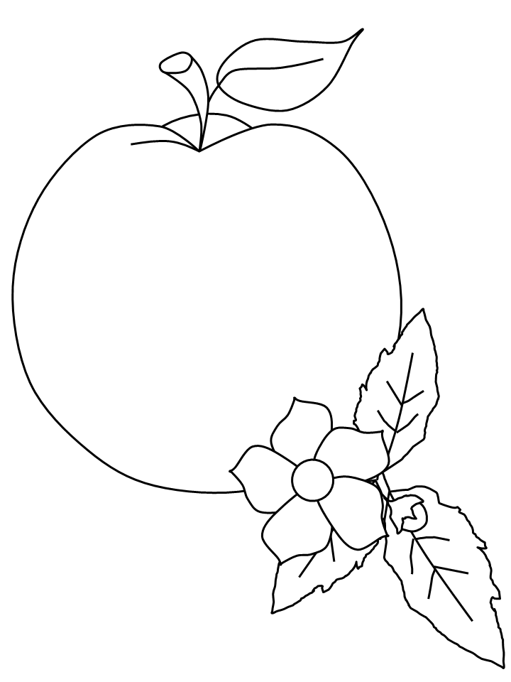 Peach Fruit Coloring Pages Printable
