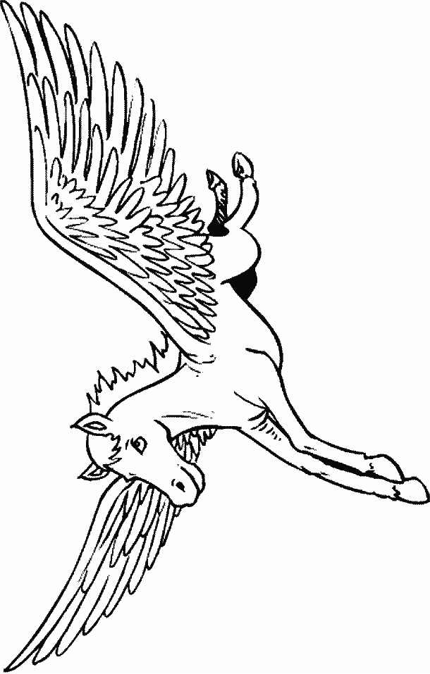 Pegasus Fantasy coloring page