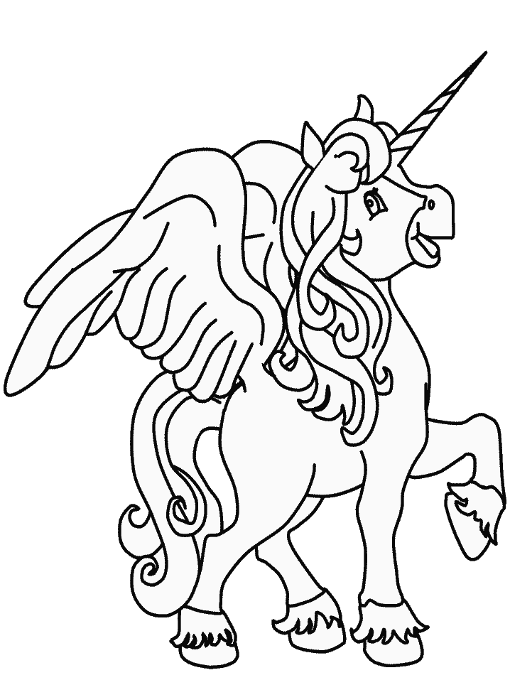 Unicorn Pegasus Coloring Pages