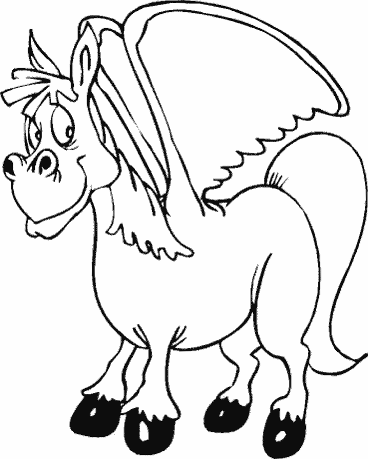 Pegasus Coloring Pages For Kids