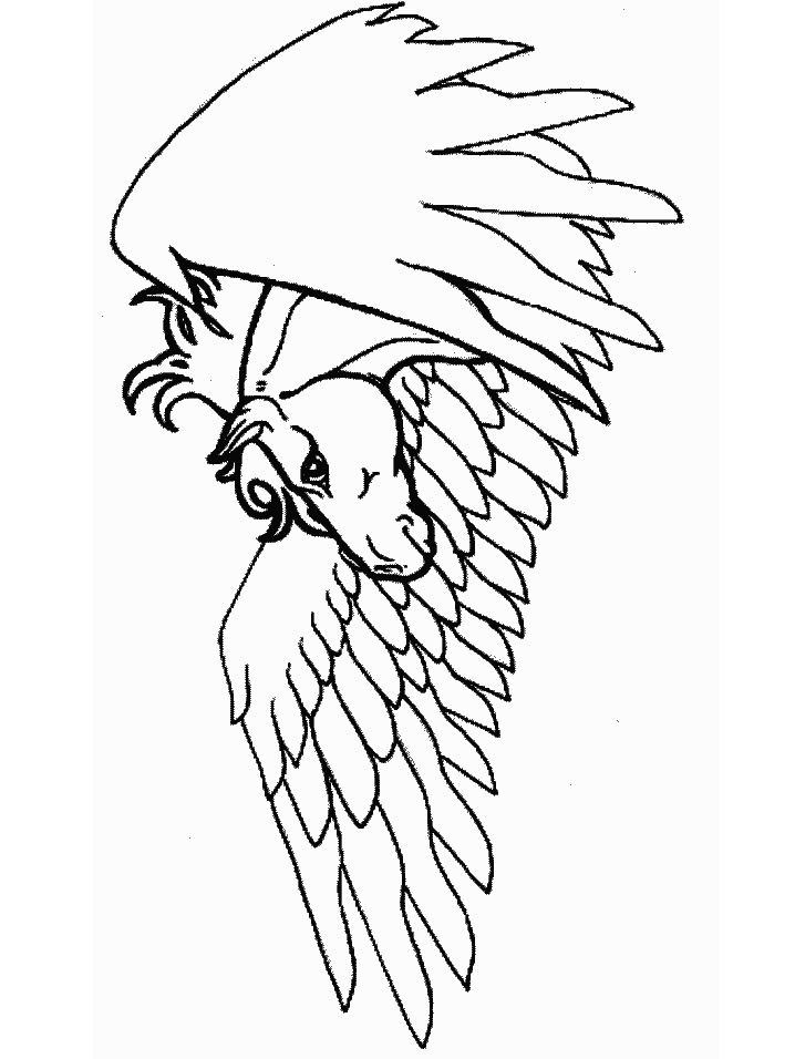 Printable Pegasus Coloring Page