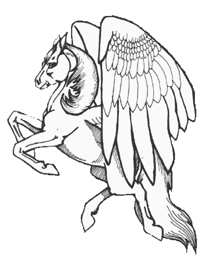 Pegasus Coloring Page Printable