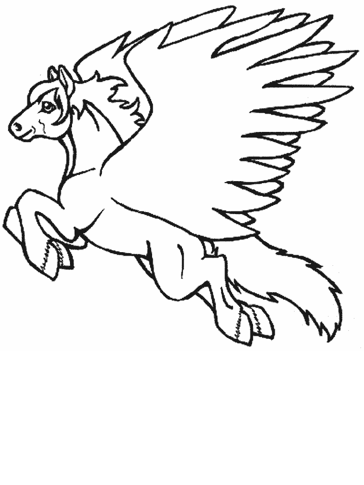 Pegasus Coloring Pages Free