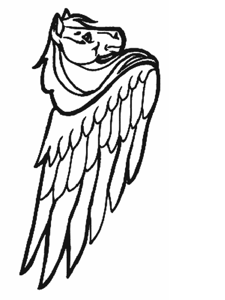 Pegasus Coloring Page Free