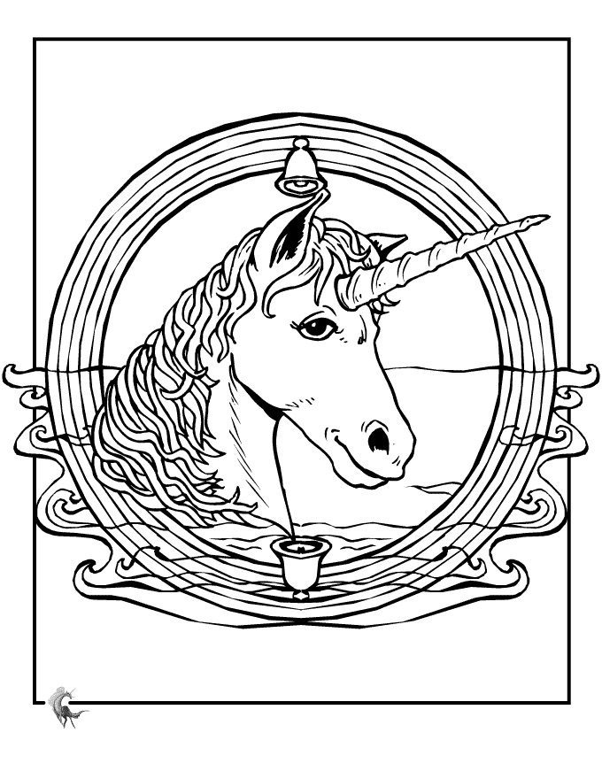 pegasus unicorn water coloring pages