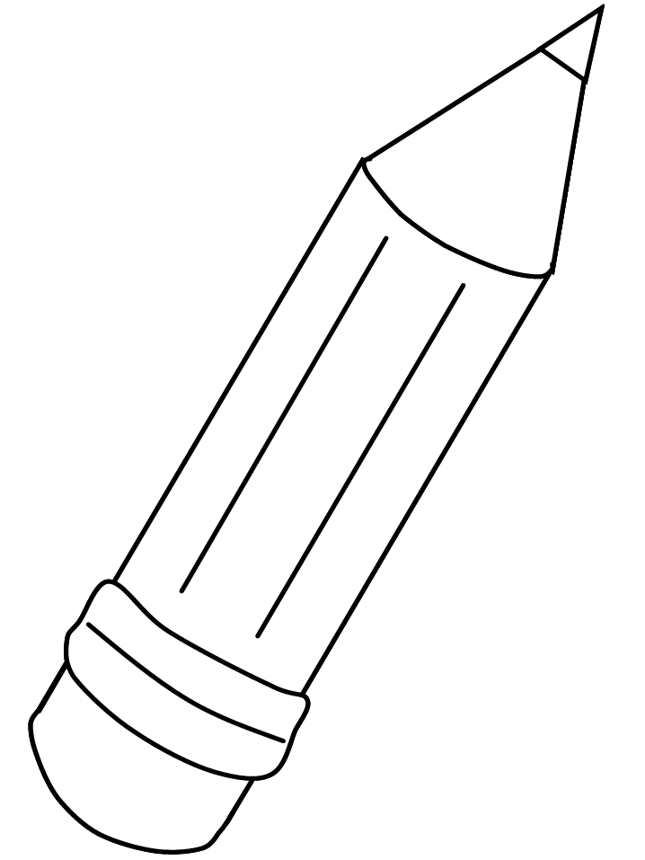 School Pencil Coloring Pages