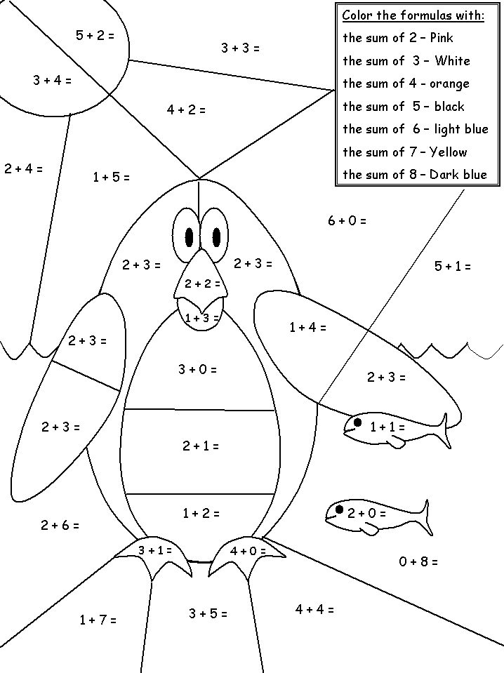 Penguin Color By Numbers