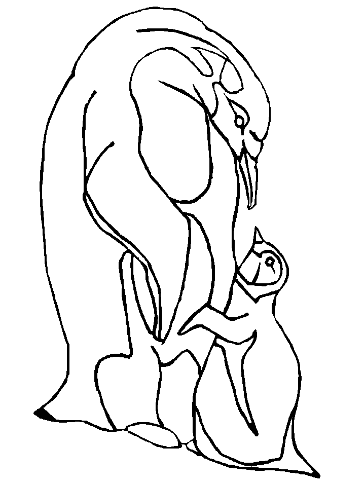 Emperor Penguin Coloring Page