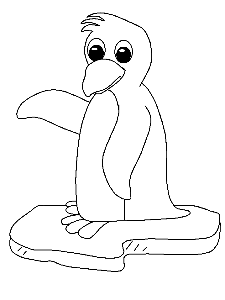 Cute Penguin Coloring Pages