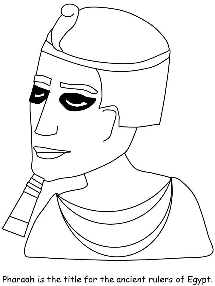 Pharaoh Egypt Coloring Pages