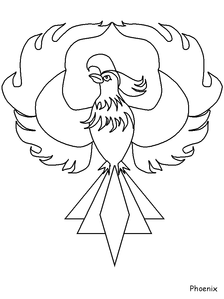 Phoenix Greek Coloring Pages