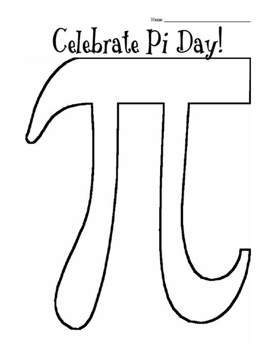 Pi Day Coloring Page