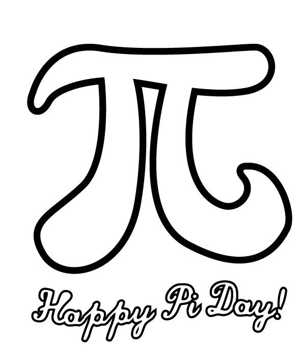 Pi Day Coloring Page